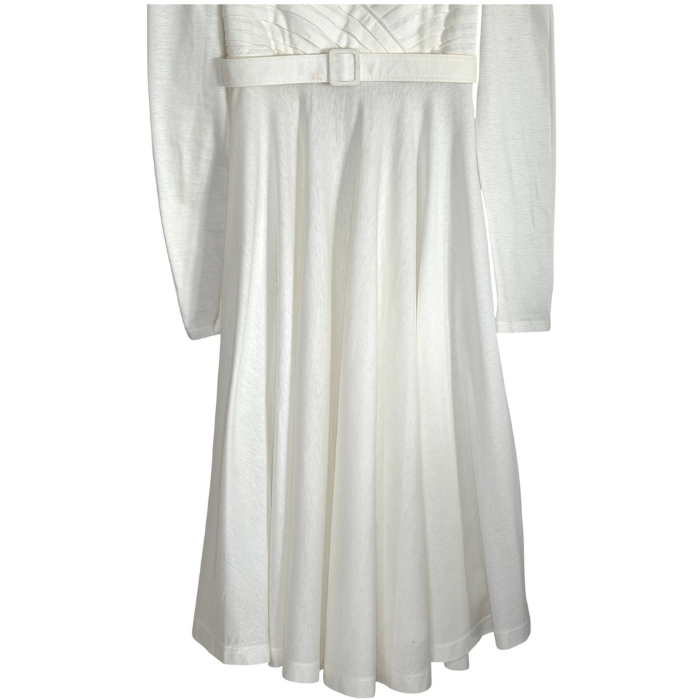 Vintage Morgane Le Fay Off Shoulder Empire Waist Midi Dress M Romantic Ren Fair - Picture 15 of 16